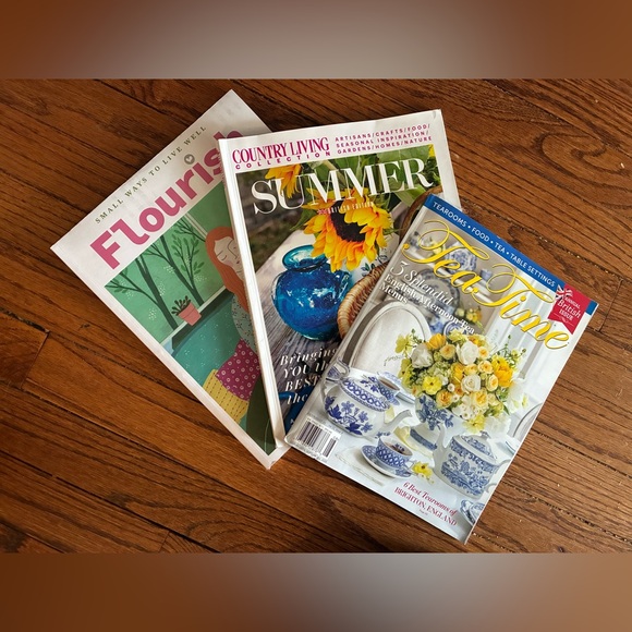 Country Living Other - Assorted British Home & Garden Magazines - Floral and Summer Covers